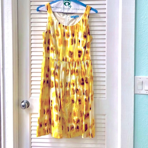 LAST CHANCE! Antonio Melani Yellow Print Sundress - Picture 2 of 10